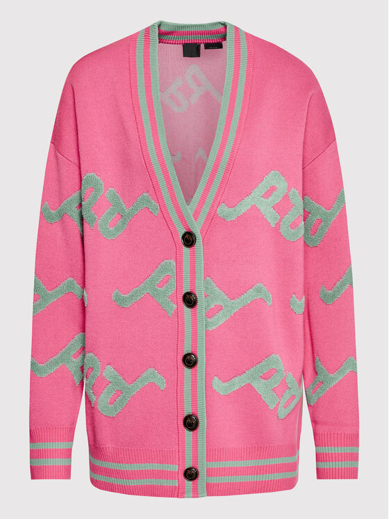 PINKO Pinko Kardigan Sloe 1G189T A055 Różowy Relaxed Fit