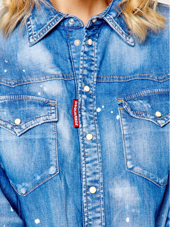 Dsquared2 Dsquared2 Сорочка S75DL0688 Голубий Regular Fit