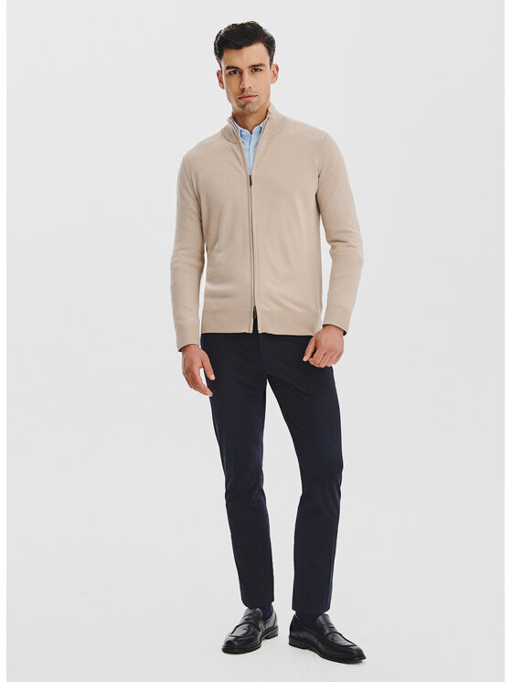 Pako Lorente Pako Lorente Sweter P25WF-2X-024 Beżowy Classic Fit