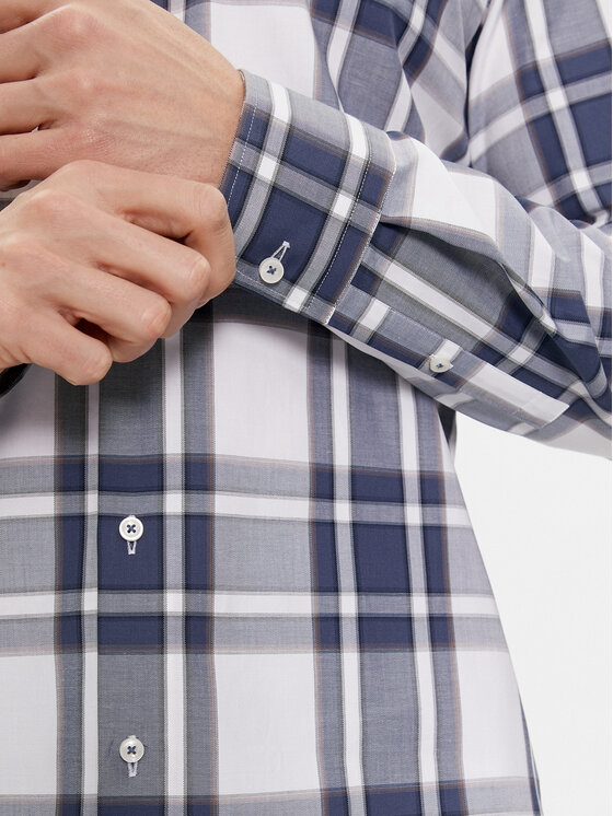 BOSS Boss Krekls H-Hank-Kent-C1-214 50508749 Balts Slim Fit