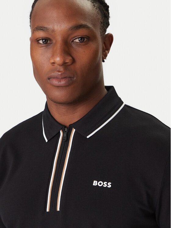 BOSS BOSS Tricou polo Philix 50544450 Negru Slim Fit