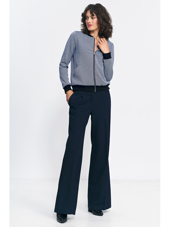 NIFE NIFE Bluza BL09 Granatowy Loose Fit