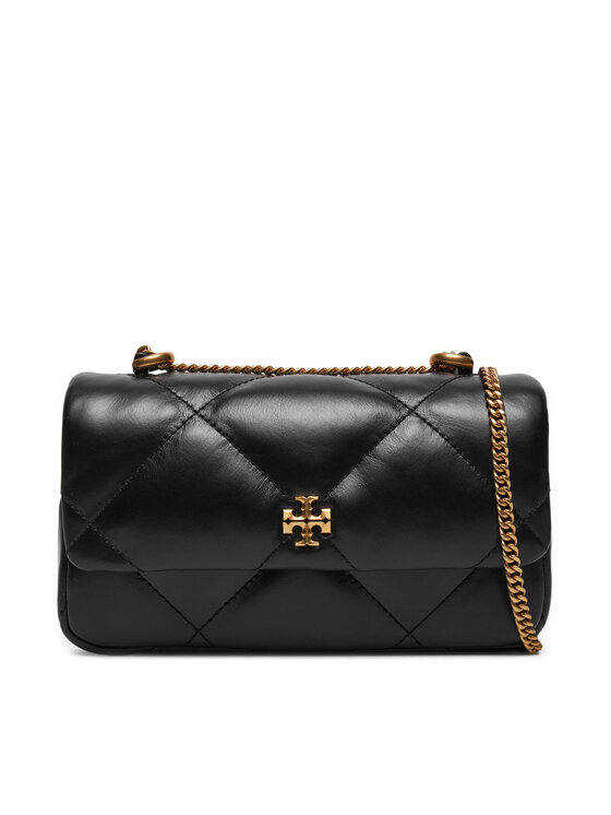 Tory Burch Tory Burch Kabelka Mini Kira Diamond Quilt Flap Bag 154710 Černá