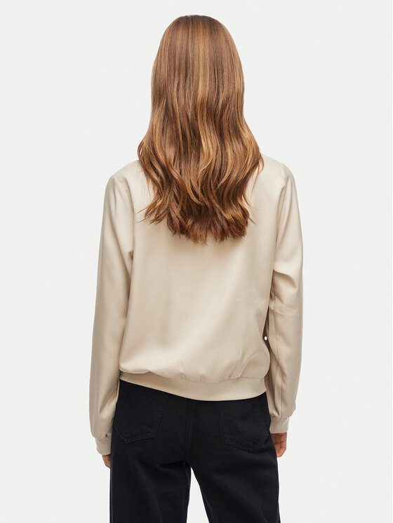 Vila Vila Bomber-jakk Papaya 14100221 Beež Regular Fit