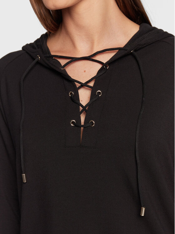 Liu Jo Sport Liu Jo Sport Sweatshirt TF2153 F0576 Schwarz Relaxed Fit