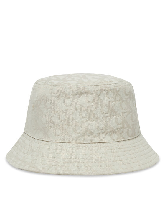 Calvin Klein Calvin Klein Klobúk Logo Jacquard Bucket Hat LV04K5059G Béžová