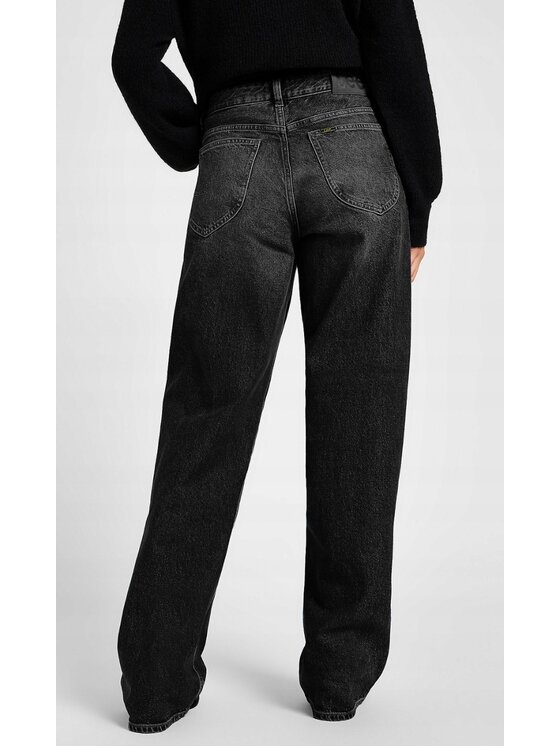 Lee Lee Jeansy Rider Loose Czarny Loose Fit
