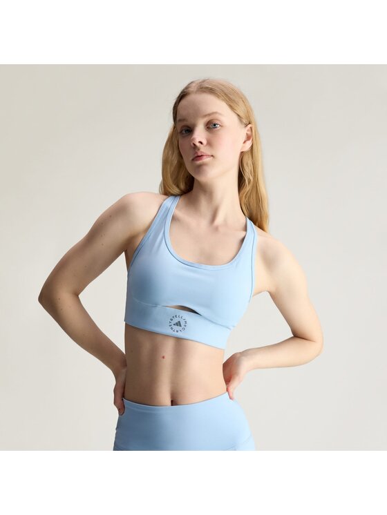 adidas by Stella McCartney adidas by Stella McCartney Biustonosz sportowy 167661 Niebieski jasny