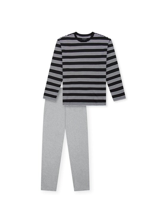 SCHIESSER SCHIESSER Piżama 31014 Czarny Comfort Fit