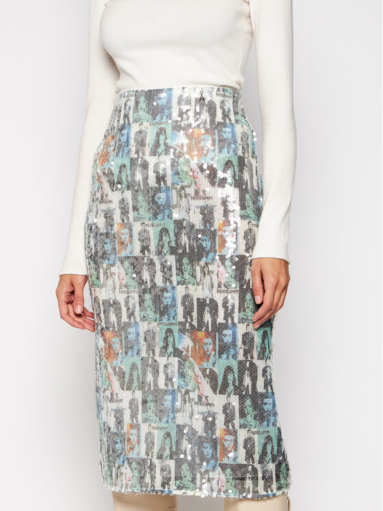 Patrizia Pepe Patrizia Pepe Пола тип молив 8G0173/A7L9-XU20 Цветен Slim Fit