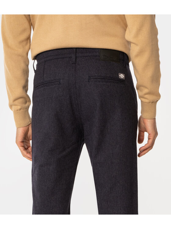 Lee Cooper Lee Cooper Spodnie materiałowe LUKAS Granatowy Straight Fit