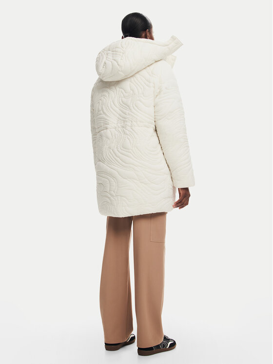 Desigual Desigual Winterjacke Aarhus 24WWEWAC Écru Regular Fit