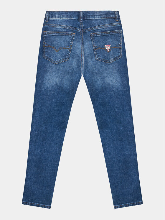 Guess Guess Džinsi L3YA00 D52Z0 Zils Slim Fit