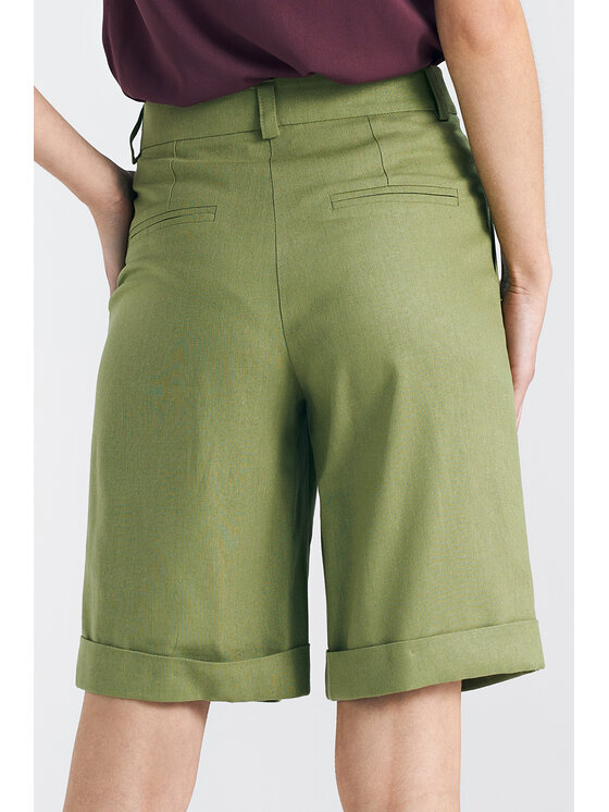NIFE NIFE Elegantní šaty SD86 Zelená Relaxed Fit