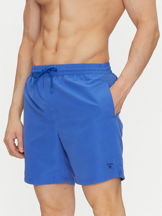 Guess Męskie Szorty kąpielowe, rozmiar XXL, Niebieskie, F4GT01 WG282