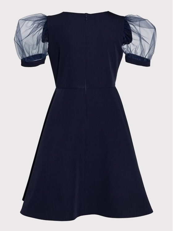 SLY SLY Sukienka 3S-203B Granatowy Comfortable Fit