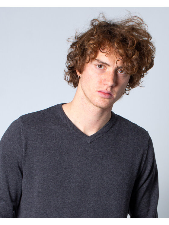 Jack&Jones Jack&Jones Maglione JJEBASIC KNIT V-NECK NOOS Grigio Basic Fit
