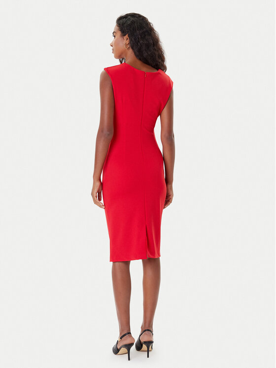 Rinascimento Rinascimento Coctailkleid CFC0125332003 Rot Slim Fit