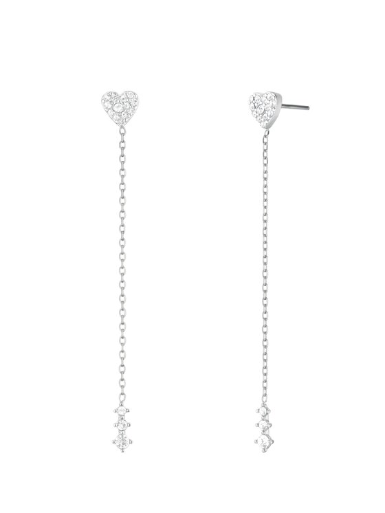 Rosefield Rosefield Kolczyki DIAMOND HEARTS Srebrny