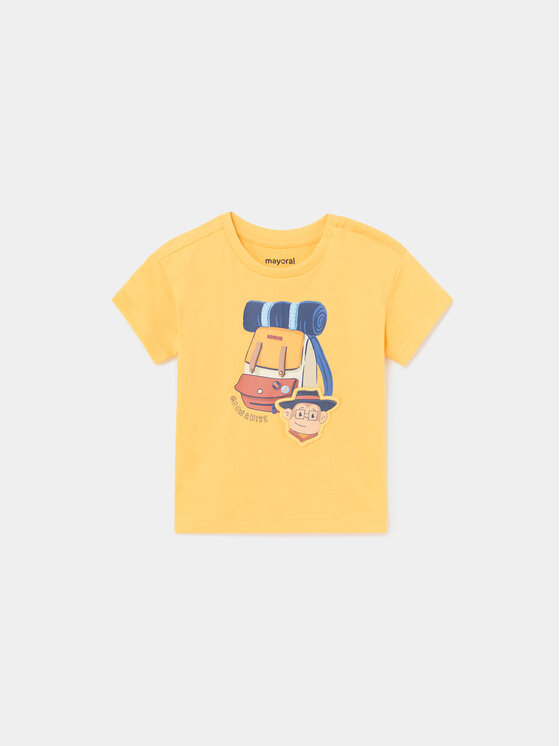 Mayoral Mayoral Тишърт 1020 Жълт Regular Fit