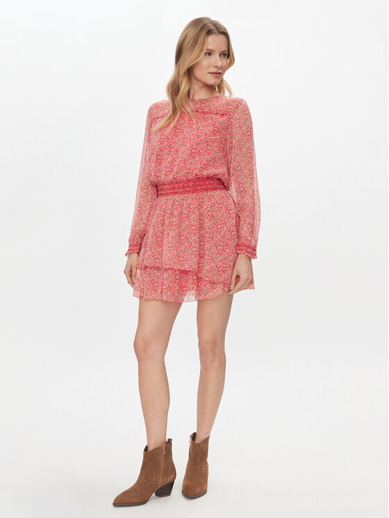 Pepe Jeans Pepe Jeans Sukienka letnia Bridget PL953440 Różowy Regular Fit