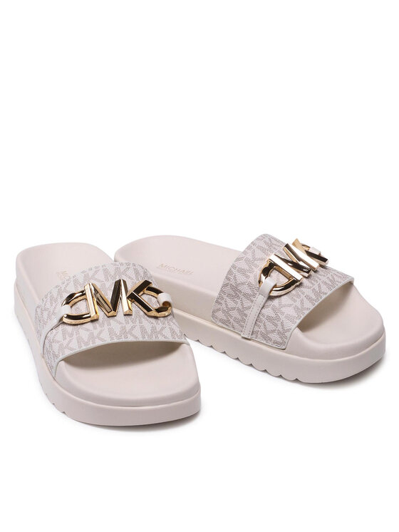 MICHAEL Michael Kors MICHAEL Michael Kors Iešļūcenes Tyra Slide 40T1TRFA1B Bēšs