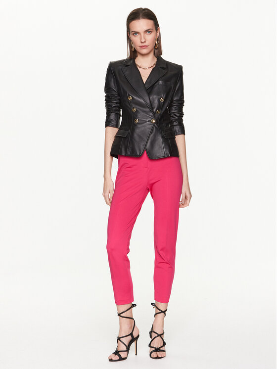 PINKO Pinko Spodnie materiałowe 100152 A0HM Różowy Slim Fit
