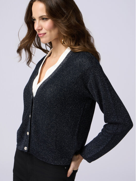 Oltre Oltre Cardigan M063J004789N034 Blu Regular Fit