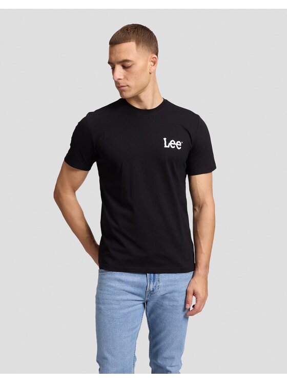 Lee Lee T-Shirt GRAPHIC TEE Czarny Regular Fit