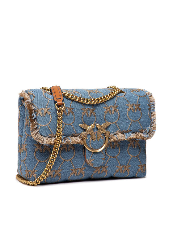 PINKO Pinko Käekott Love Classic Puff Denim Logo Cl PE 22 PLTT 1P22LU Y7WZ Sinine