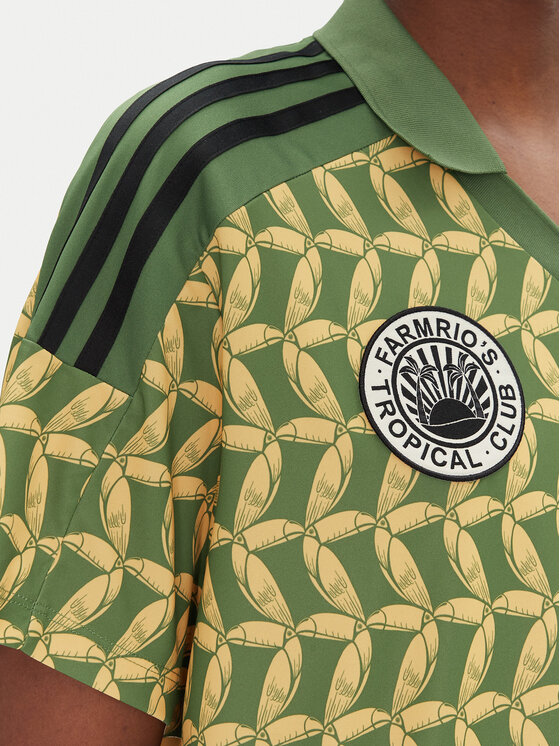 adidas adidas Tricou FARM Rio JD6302 Verde Loose Fit