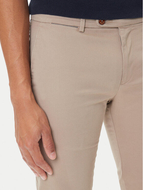 Bugatti Bugatti Pantaloni di tessuto 4220 16224 Beige Slim Fit