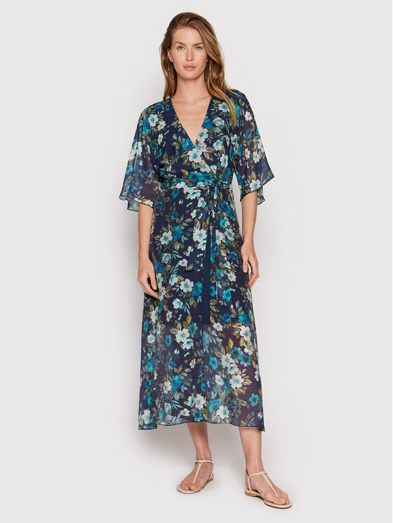 Guess Guess Poletna obleka W2YK38 WEPQ0 Mornarsko modra Regular Fit