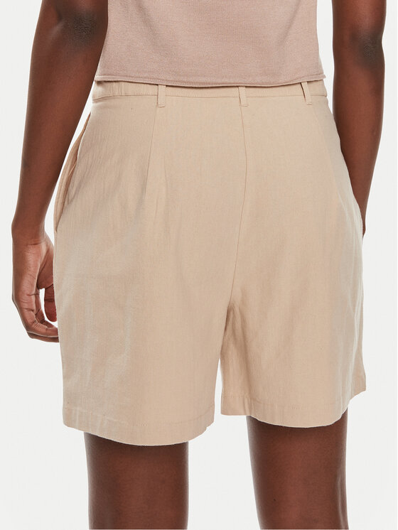 Brave Soul Brave Soul Шорти от плат LSRT-548LAYAAL Бежов Straight Fit