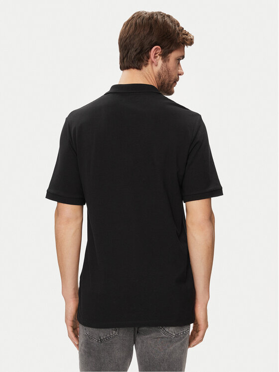 Jack & Jones Jack & Jones Polo Josh 12247387 Czarny Standard Fit
