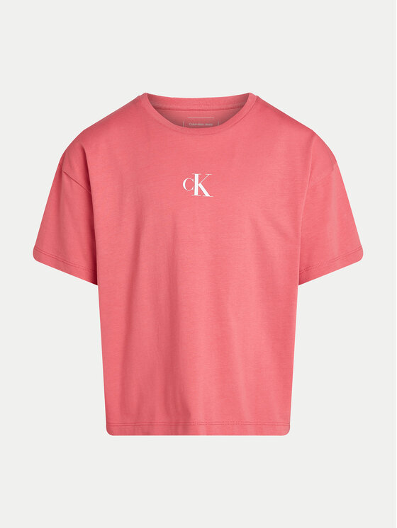 Calvin Klein Jeans Calvin Klein Jeans T-Shirt Logo IG0IG02136 Rosa Boxy Fit