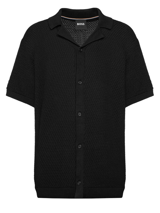 BOSS Kardigan C-Iconico 50543163 Czarny Regular Fit