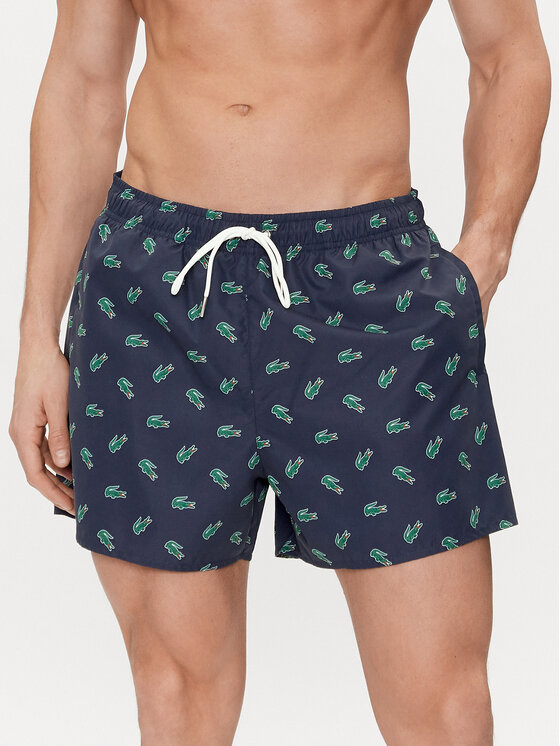 Lacoste Lacoste Plavecké šortky MH7188 Tmavomodrá Regular Fit