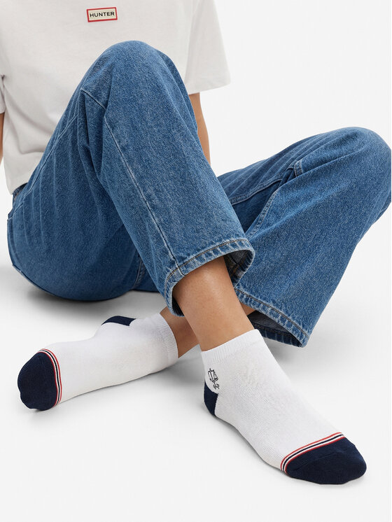 Hunter Hunter Garās zeķes AS_HUNTER_01S_SS25 (3-PACK) Zils