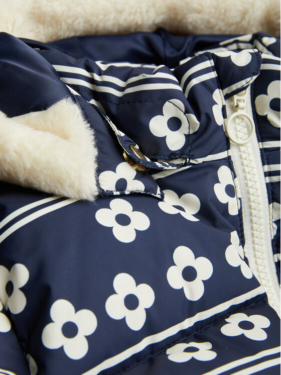 MINI RODINI Mini Rodini Giubbotto piumino Flowers 2471011660 Blu scuro Regular Fit