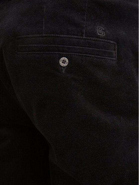 BIG STAR BIG STAR Spodnie materiałowe TREVIS_906_350 Czarny Chino Fit