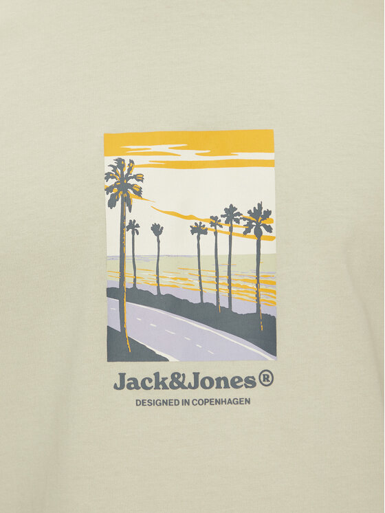 Jack & Jones Jack & Jones T-Shirt Split Graphic 12273000 Zielony Regular Fit