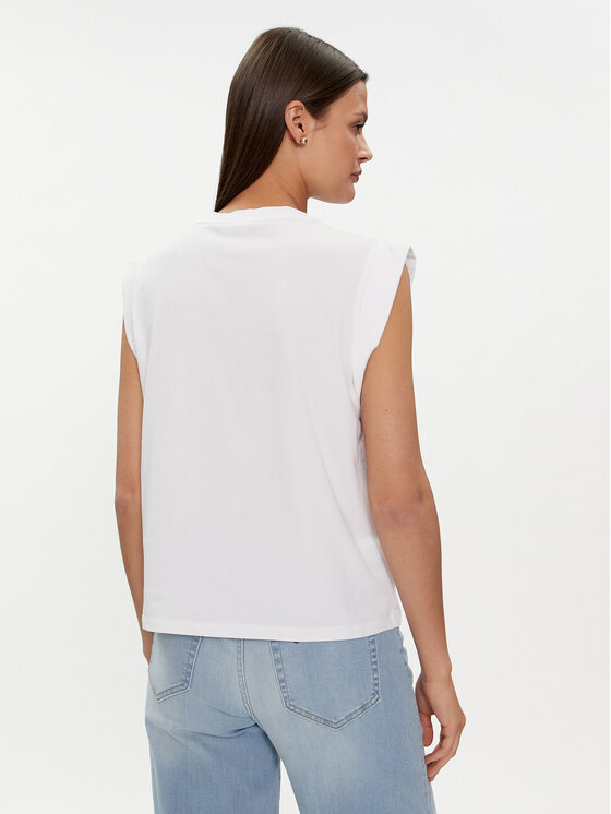 Liu Jo Liu Jo T-krekls MA4332 J5003 Balts Regular Fit