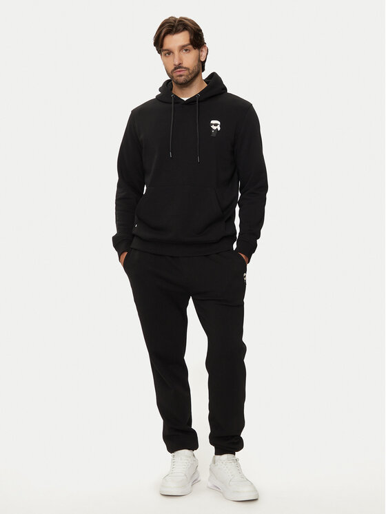 KARL LAGERFELD KARL LAGERFELD Teplákové nohavice 705038 544910 Čierna Regular Fit