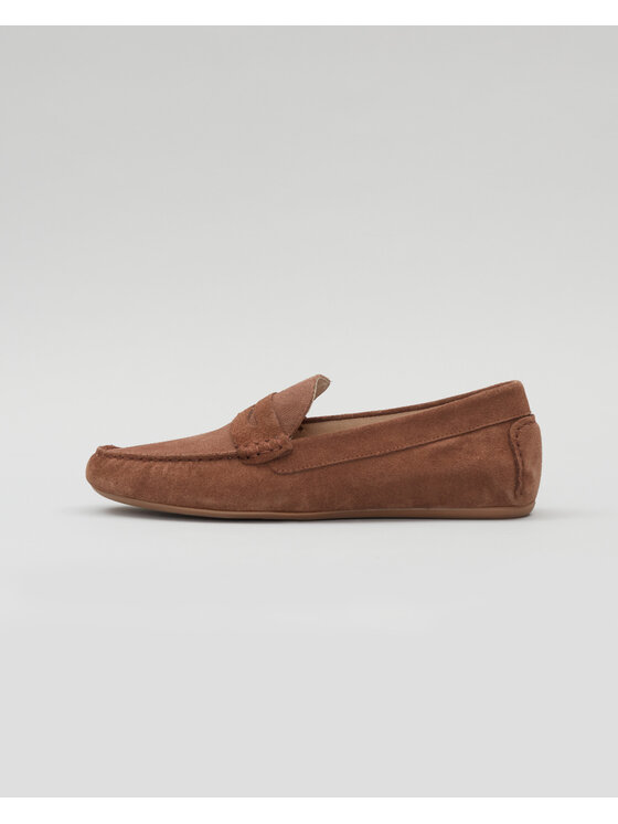 Borgio Borgio Mokasyny F304_zamsz_light_brown Brązowy
