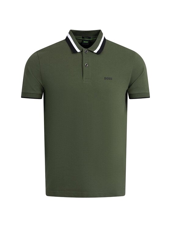 BOSS BOSS Polo 50538101-355 Zielony Regular Fit