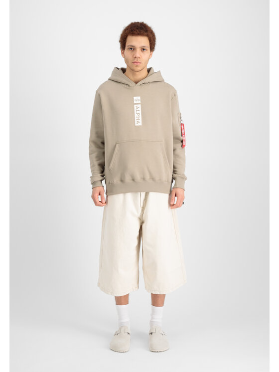Alpha Industries Alpha Industries Bluza Alpha Puff Print Hoodie Żółty Regular Fit
