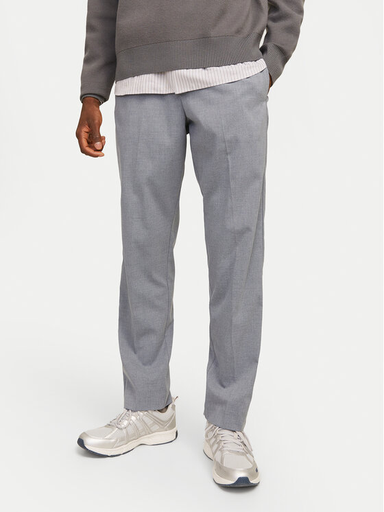 Jack&Jones Chino Hlače Kane Edwin 12268303 Siva Relaxed Fit