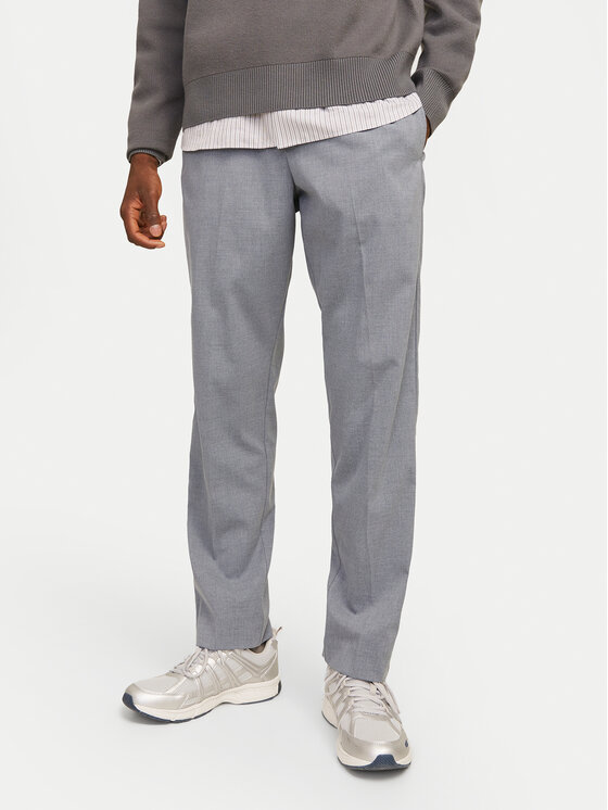 Jack&Jones Chino nohavice Kane Edwin 12268303 Sivá Relaxed Fit
