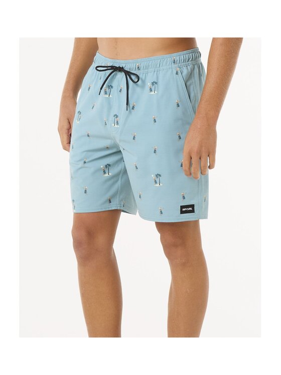 Rip Curl Rip Curl Szorty kąpielowe Hula Breach Volley Niebieski Regular Fit